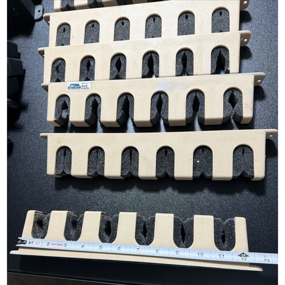 15 Berkley Fishing Rod Pole Holders W/ Foam Hold 6 Rods Each Vertical Wall Mount